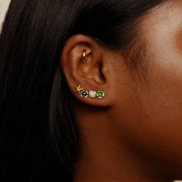 Precious Lapis Stud Earrings - September