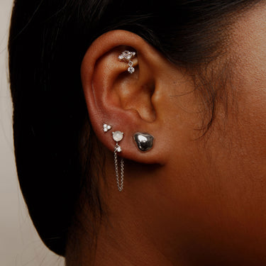 JAMEELA THREADED DROP STUD EARRING