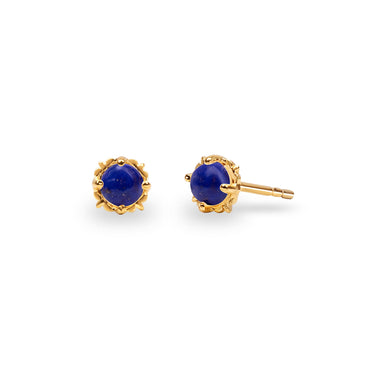 PRECIOUS LAPIS STUD EARRINGS - SEPTEMBER - EARRINGS from STELLAR 79 - Shop now at stellar79.com