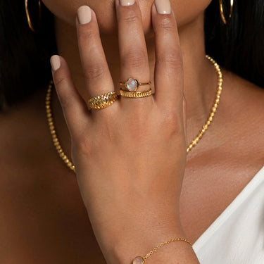 Lune Crescent Ring - RINGS from STELLAR 79 - Shop now at stellar79.com