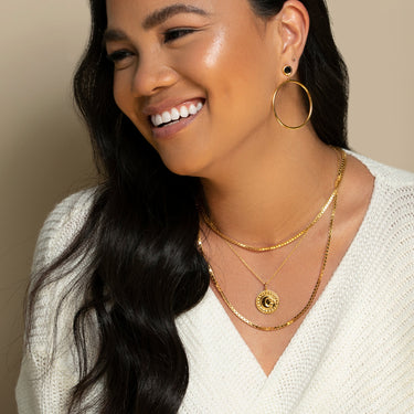 SELENE NECKLACE IN GOLD VERMEIL - NECKLACES from STELLAR 79 - Shop now at stellar79.com