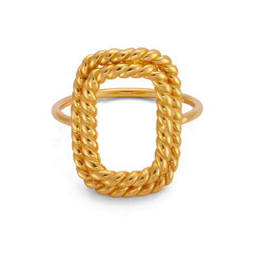 TWIRL RING IN GOLD VERMEIL - RINGS from STELLAR 79 - Shop now at stellar79.com