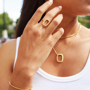 TWIRL RING IN GOLD VERMEIL - RINGS from STELLAR 79 - Shop now at stellar79.com