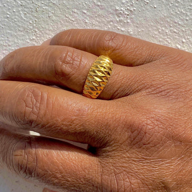 SUNCATCHER RING IN GOLD VERMEIL - RINGS from STELLAR 79 - Shop now at stellar79.com