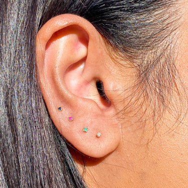 Precious Sapphire Studs - EARRINGS from STELLAR 79 - Shop now at stellar79.com
