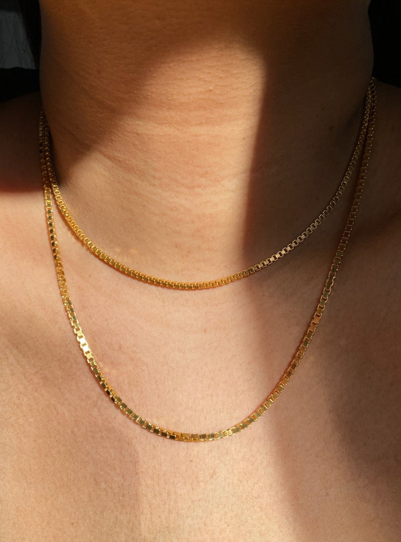 'X' Box Chain - NECKLACES from STELLAR 79 - Shop now at stellar79.com 