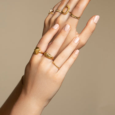 Lune Crescent Ring - RINGS from STELLAR 79 - Shop now at stellar79.com 