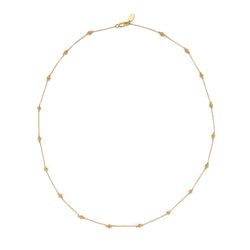 Lune Engraved Long Sphere Chain - NECKLACES from STELLAR 79 - Shop now at stellar79.com 