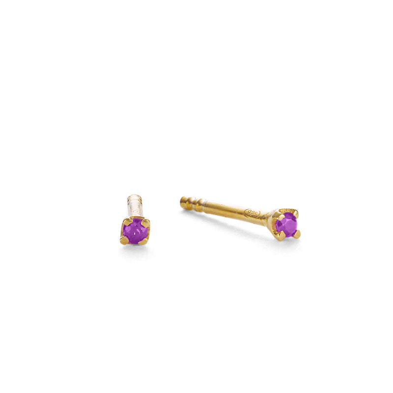 Precious Amethyst Studs - EARRINGS from STELLAR 79 - Shop now at stellar79.com 